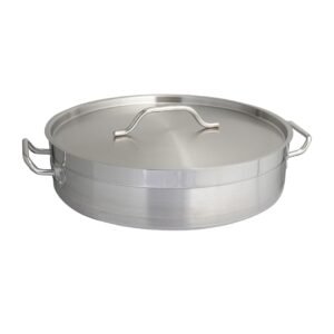 Olla de SATINADA BAJA CON anillo y disco